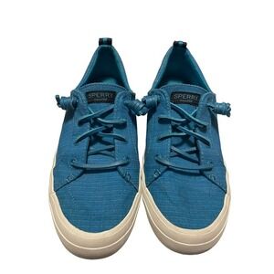SPERRY Women’s Crest Vibe Cotton Slip-On Sneakers Size 9.5 Teal